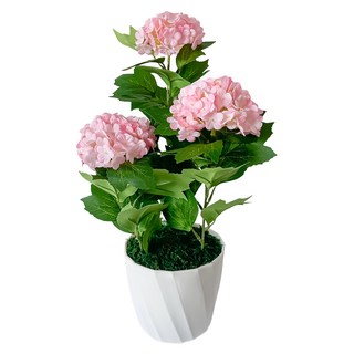 Floral M 夏日浪漫京都繡球櫻坂粉仿真花禮, 1個, 粉色