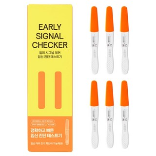 바른생각 얼리 시그널 체커 임신테스트기, 1개, 6개입