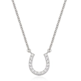 Tirr Lirr 馬蹄鐵 白色 銀項鍊 + 購物袋