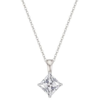 티르리르 에센셜 화이트 큐빅 실버 목걸이 + 쇼핑백