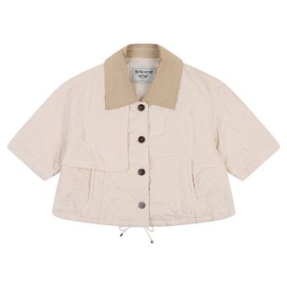 Deliccent 女款撞色翻領短版絎縫夾克 W8F14RAJP102