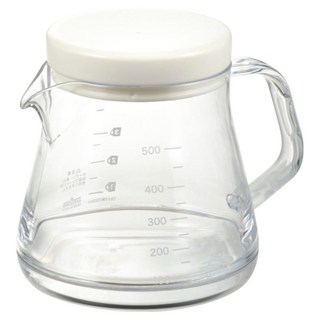 AKEBONO 曙產業 透明輕量咖啡壺 TW-3731 白色, 1個, 咖啡壺, 500ml