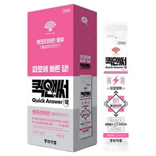 퀵앤써 동화약품 피로회복 퀵앤써액 복숭아향 8p, 8회분, 1개