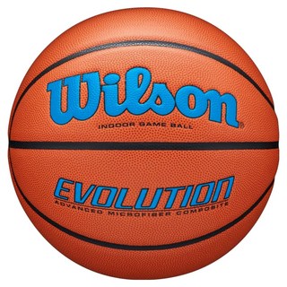 윌슨 에볼루션 블루 로고 농구공, 1개, WTB0595XB0704