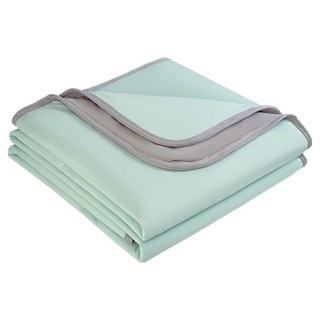 冰絲雙面素色涼感空調被, 清新綠