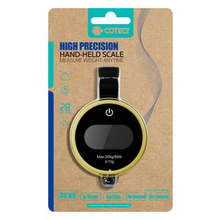 COTECi 高精度手持式電子秤 黃色, 1個, TR-043YL