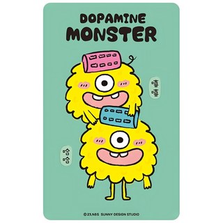 EASYCARD 悠遊卡 多巴胺怪獸悠遊卡, 1個, 嘻嘻&哈哈