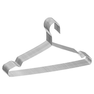 솔브리빙 심플 스테인리스 논슬립 옷걸이, 실버, 10개