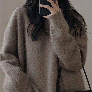 Banya Story 女款寬鬆版型針織毛衣 PP78