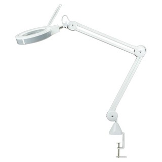 Octopus 章魚牌 LED調光調色溫照明放大鏡10倍, 白色, 1個