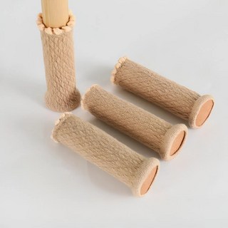 Parva 防滑椅腳保護傢俱腳套, 圖案象牙白, 16個