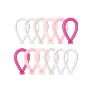 피앤비유니티 요술풍선 50p 세트, 그레이티 마카롱 혼합5색, 1세트