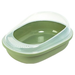 PetHouse 寵趣屋 開放式橢圓貓砂盆, 綠色, 1個