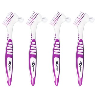 gleen 假牙專用牙刷 紫色, 1入, 4個