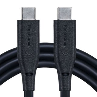 Panasonic TPE充電傳輸線USB3.2 C to C, 1m, 黑色, 1個