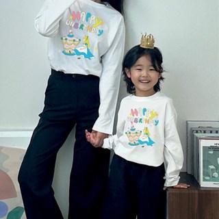 Golden Rabbit 春秋親子 D 愛麗絲 HBD 長袖T恤