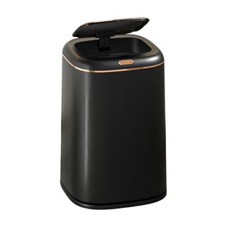 HOUDER 大容量 智能垃圾桶 附內桶 + 2米充電線 + 鋰電池, 黑色, 1層