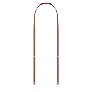 Apple 台灣公司貨 iPhone 2025 斜背掛繩, 1個, 赭褐色