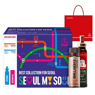 정관장 정품 베스트 컬렉션 포 서울 에브리타임샷 20ml 5p + 활기력 20ml 5p 세트, 1세트