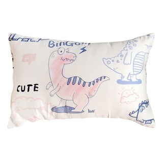 EmBrace 英柏絲 100%天絲純棉加大兒童水洗枕/大童枕, 碰碰龍冒險