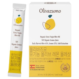 Oliva's Mo有機特級初榨橄欖檸檬Ole Shot條裝 14條, 1個, 280ml