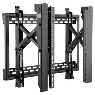cameLmounT MVB70 大型多螢幕拼接電視數位看板彈出式壁掛支架, 1個, 黑色