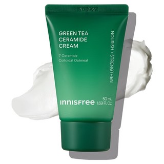 INNISFREE 綠茶神經醯胺保濕霜 軟管型, 1個, 50ml
