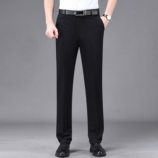 Elsso 男士直筒西裝長褲