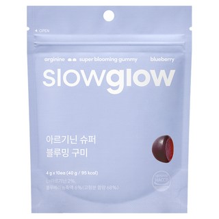 slowglow 精胺酸Super Blooming軟糖 40g, 1個, 10片