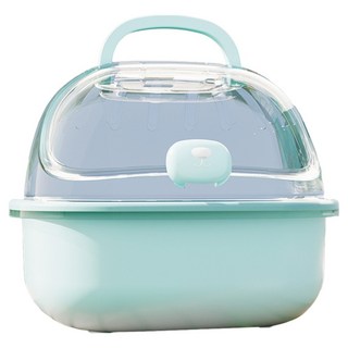 iCat 寵喵樂 透明外出便攜倉鼠籠子 20 x 18 x 16cm, 1個, 藍色