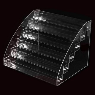 Full-Covered 7層指甲油展示架, 1個, 透明