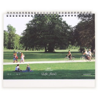 DASH&DOT 2026 Life Flow 桌曆, 1個, 混合顏色