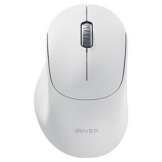 아이리버 항균처리 듀얼모드 멀티페어링 경량 인비저블 블루투스 무소음 무선 마우스 MVM1, 화이트