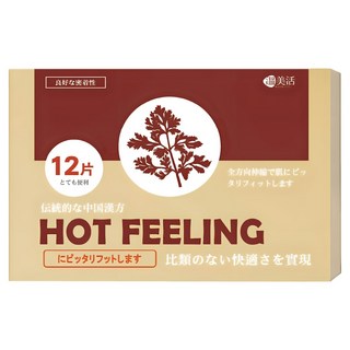 溫美活 溫感精油貼布, 12片, 1組