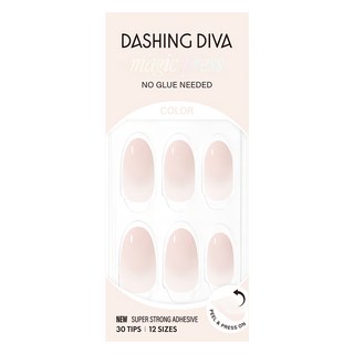 데싱디바 매직프레스 네일팁 밀크 레이어 아몬드, 1세트, 아이보리