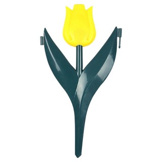 Rizlife 鬱金香圍欄 花園草坪裝飾品 1 15 x 19 cm, 黃色