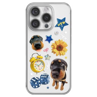 Hottiemall 閃亮星星小狗手機殼 C0989