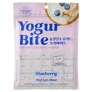 원더푸드 반려동물 요거바이트 동결건조 간식 20p, 블루베리, 40g, 1개