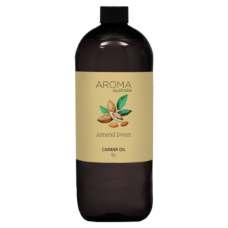 AROMA australia 甜杏仁油 保濕油/基底油/按摩油, 1個, 1L