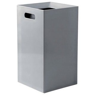 日式簡約雙層方形垃圾桶, 灰色