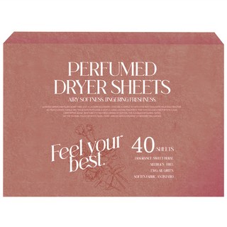 ヨウジソファソ® Coco高質感烘衣柔軟香氛紙 40片組, 1套, 白色