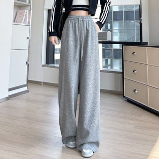 Raratina Amy 女款刷毛鬆緊帶高腰保暖寬褲