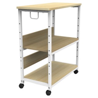 FITTURE 移動式電腦主機桌上型電腦支架層架收納櫃 PHC1, 白色, 1個