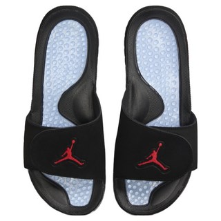 NIKE耐吉 男款 JORDAN HYDRO 5 RETEO 拖鞋 555501-061, 26 cm, 黑色 + 藍色