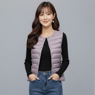 Marketpia 女款冬季簡約輕量羽絨背心