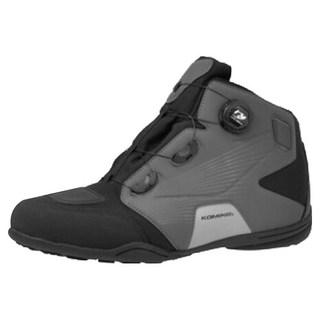 KOMINE 騎行靴 BK-096, 灰 + 黑