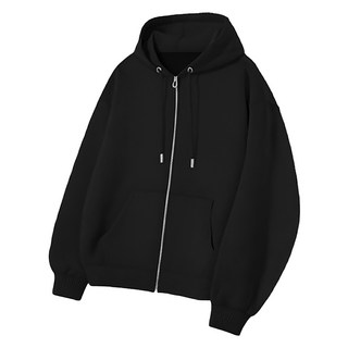 PLAYS 男士保暖內刷毛基本款連帽拉鍊外套