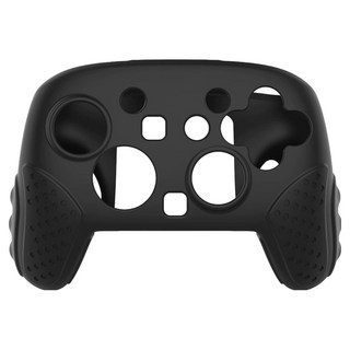 HOHOO 任天堂 Switch 2 Pro 控制器保護套 Swifit 矽膠握把保護殼, 1個, 單一商品, 黑色