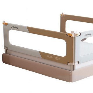 瑪斯貝比 U型防摔落保護可調高度圍欄 2m, 雙色卡其