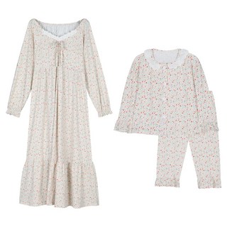 DOSSY Sofkin 長袖翻領洋裝 + Poppy 親子睡衣上下衣套裝